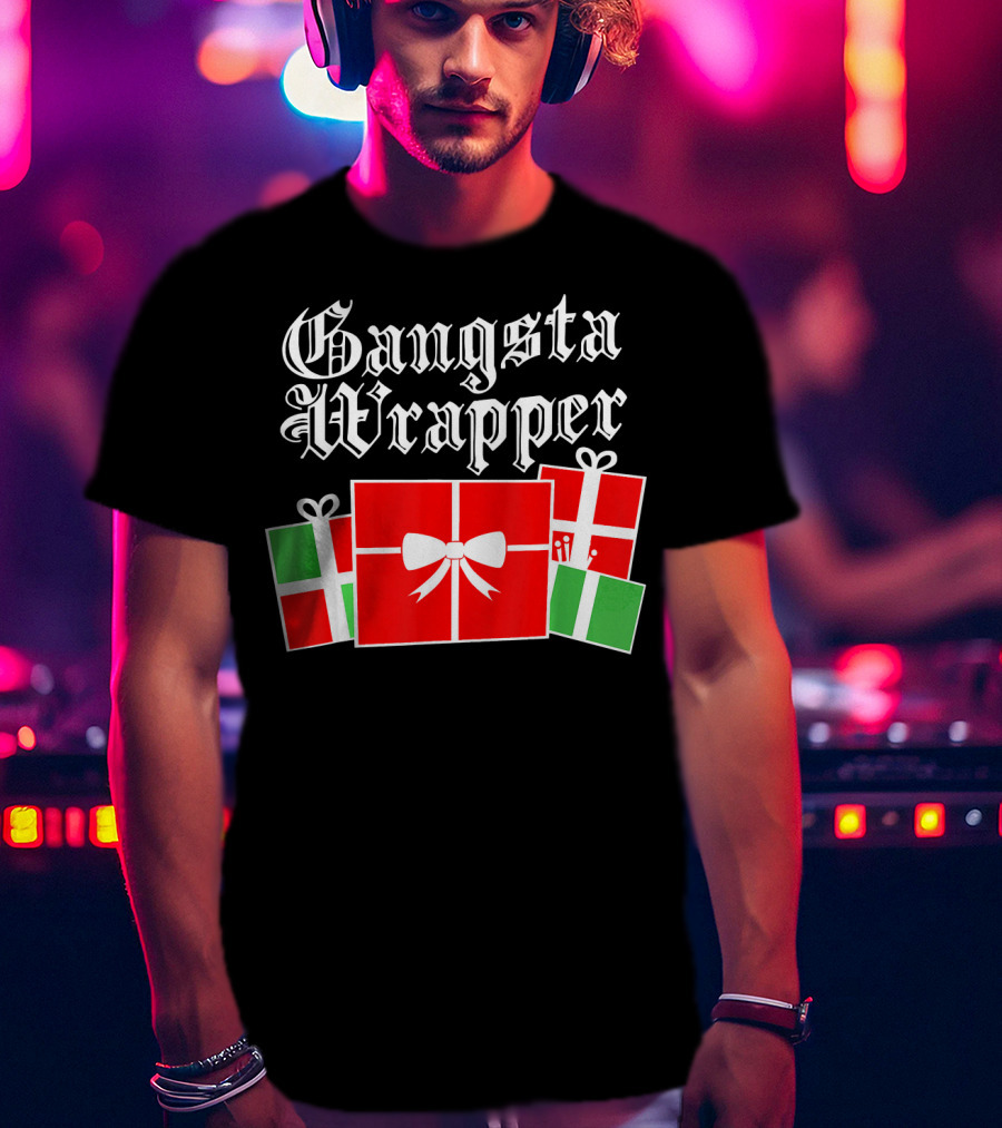 Gangsta Wrapper Christmas Gift Boxes T-Shirt