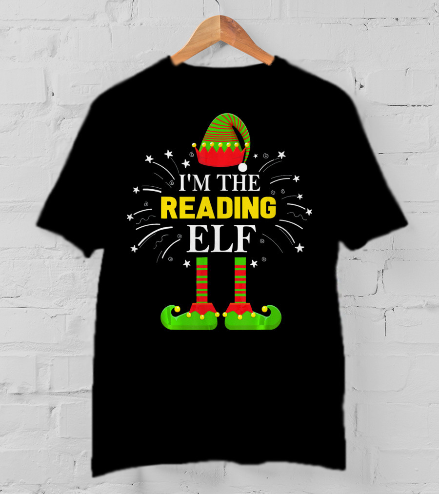 I'm The Reading Elf Festive Family Christmas T-Shirt