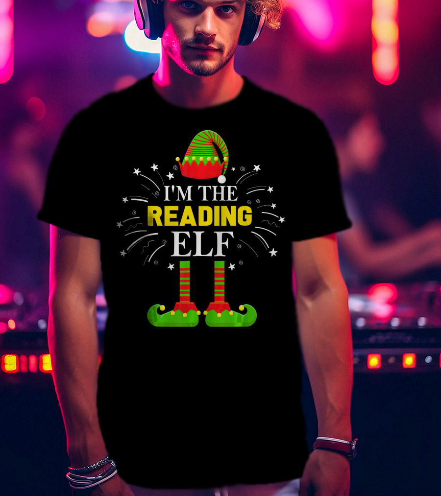 I'm The Reading Elf Festive Family Christmas T-Shirt