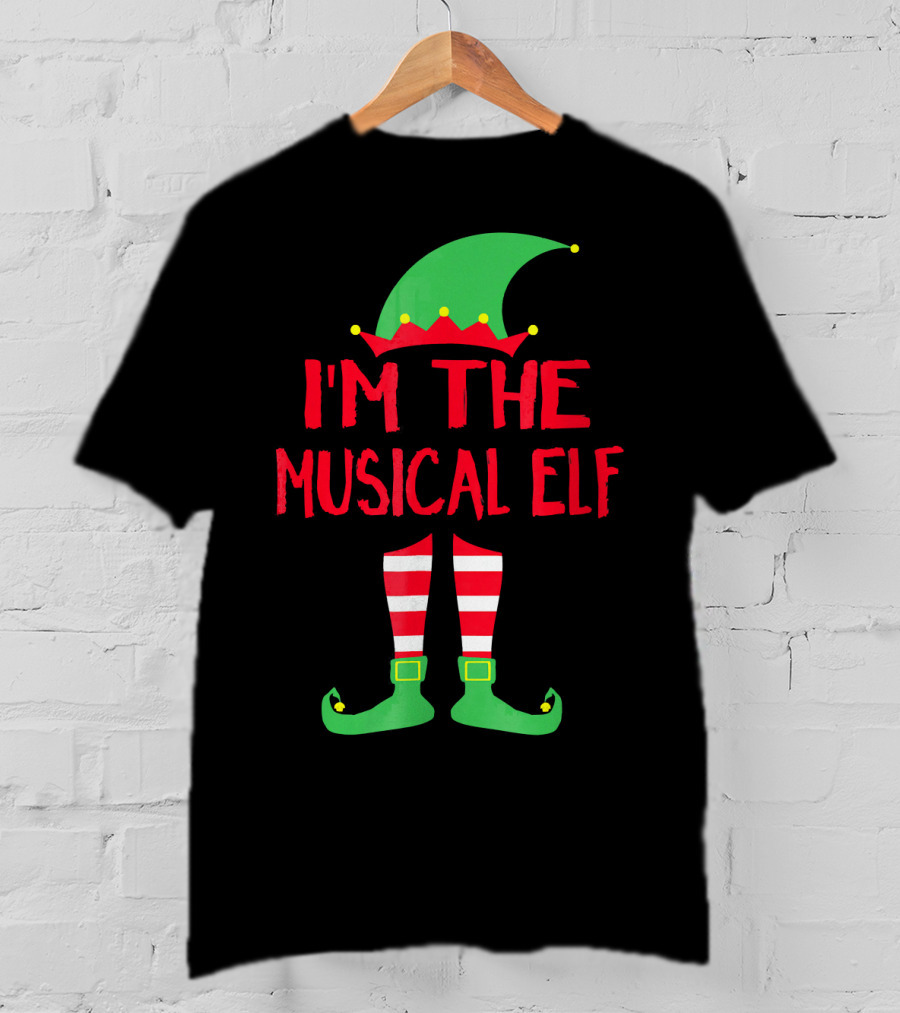 I'm The Musical Elf Matching Family Christmas Pajama Party T-Shirt