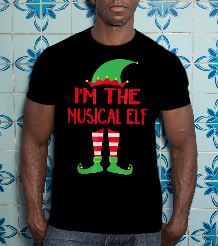 I'm The Musical Elf Matching Family Christmas Pajama Party T-Shirt