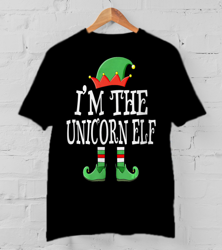 I'm The Unicorn Elf Matching Family Christmas Funny T-Shirt