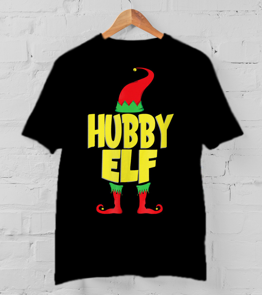 Hubby Elf Christmas Cute Cou T-Shirt