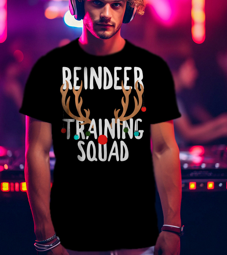 Reindeer Training Squad Team Antler Ornaments T-Shirt