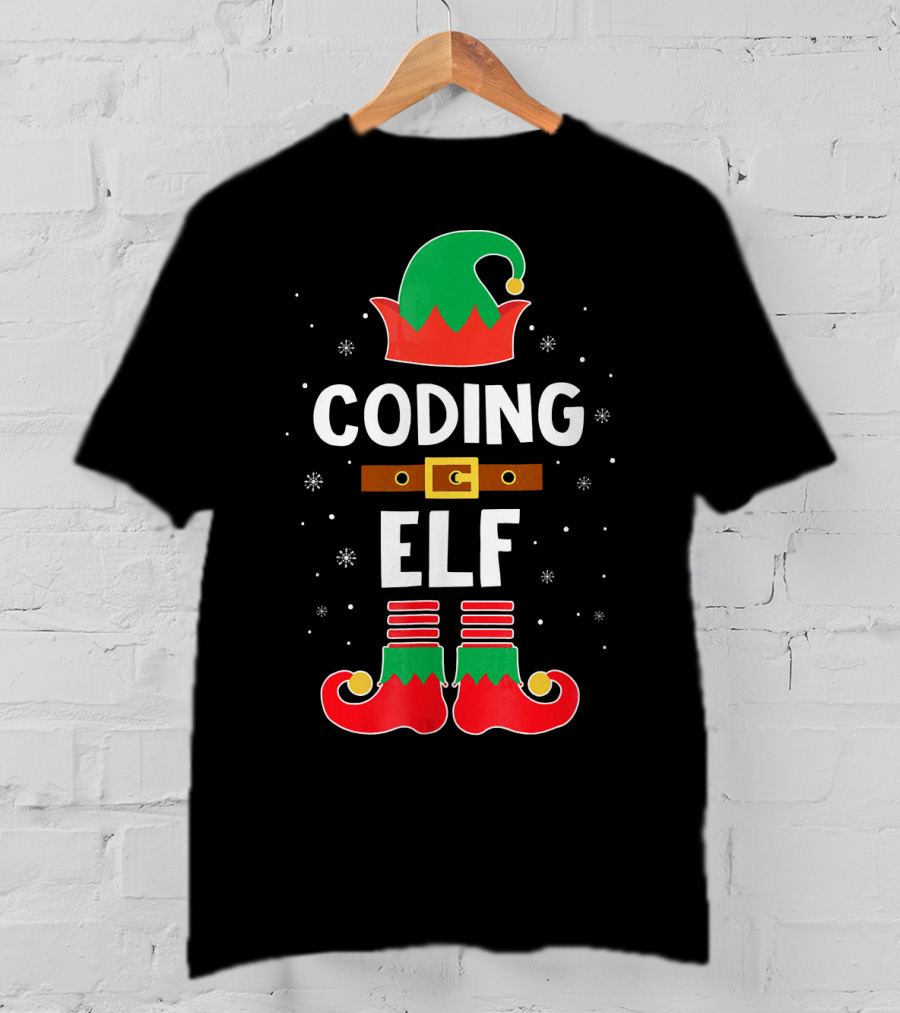 CODING ELF Christmas Computer Me Festive T-Shirt