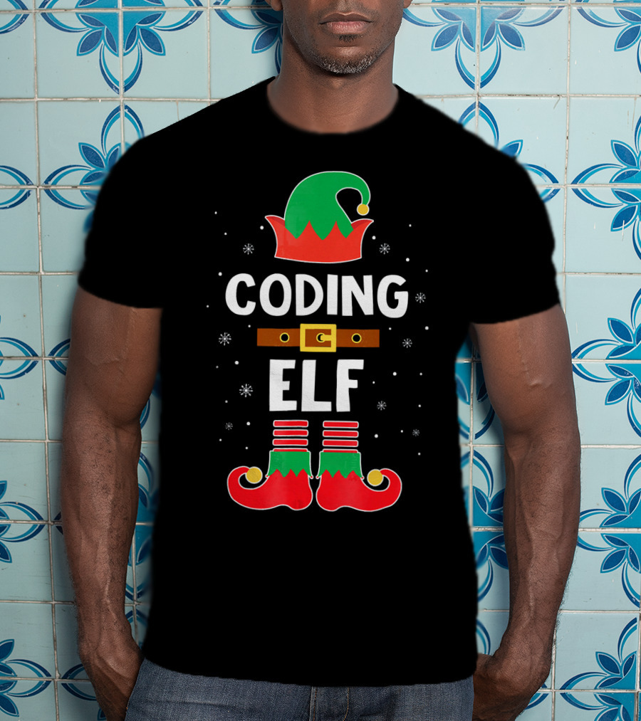 CODING ELF Christmas Computer Me Festive T-Shirt