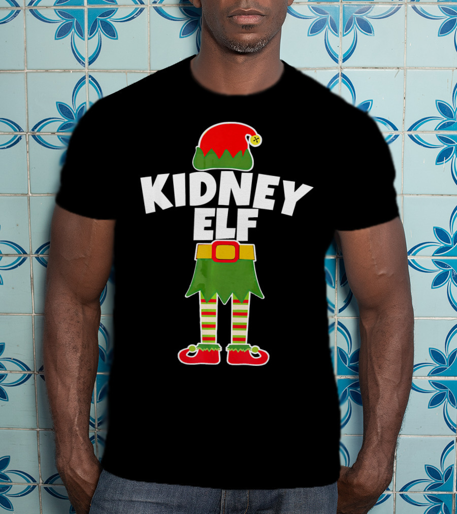 Kidney Elf Nephrologist Nephrology Nurse Christmas T-Shirt