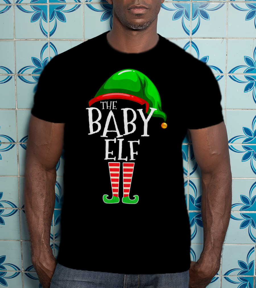 The Baby Elf Group Matching Family Christmas T-Shirt
