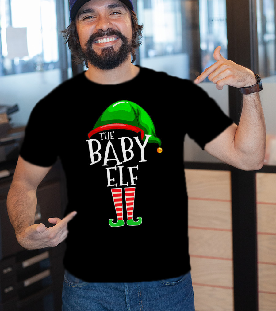 The Baby Elf Group Matching Family Christmas T-Shirt