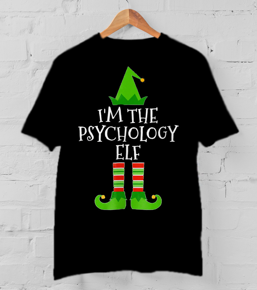 I'm The Psychology Elf Matching Group Christmas T-Shirt