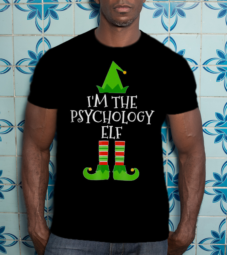I'm The Psychology Elf Matching Group Christmas T-Shirt