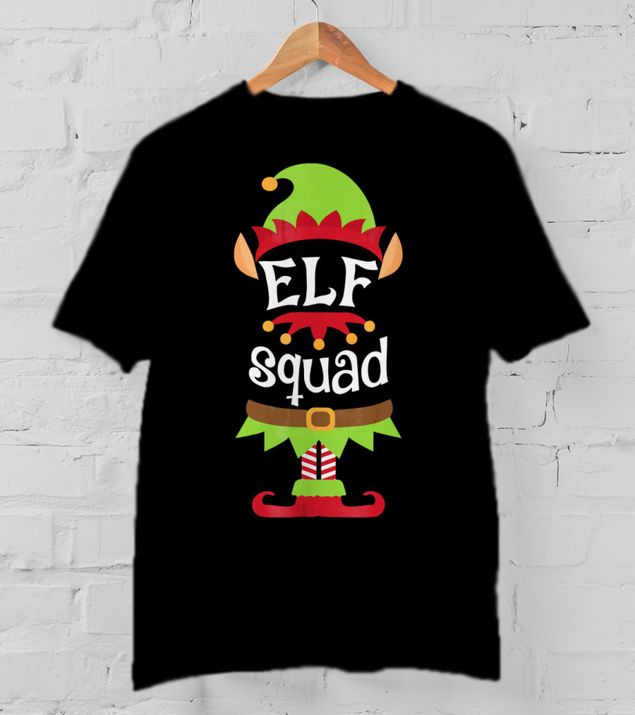 ELF Squad Christmas Funny X Mas Costume T-Shirt