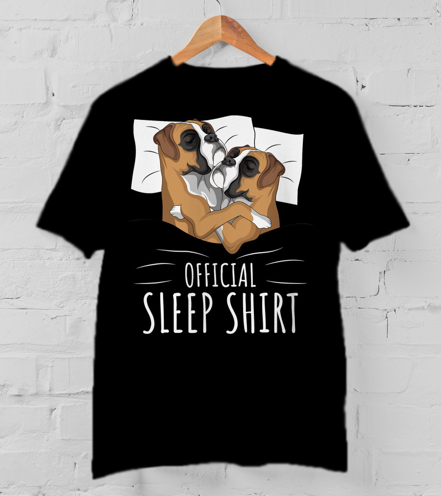 Boxer Dog Official Sleep T-Shirt