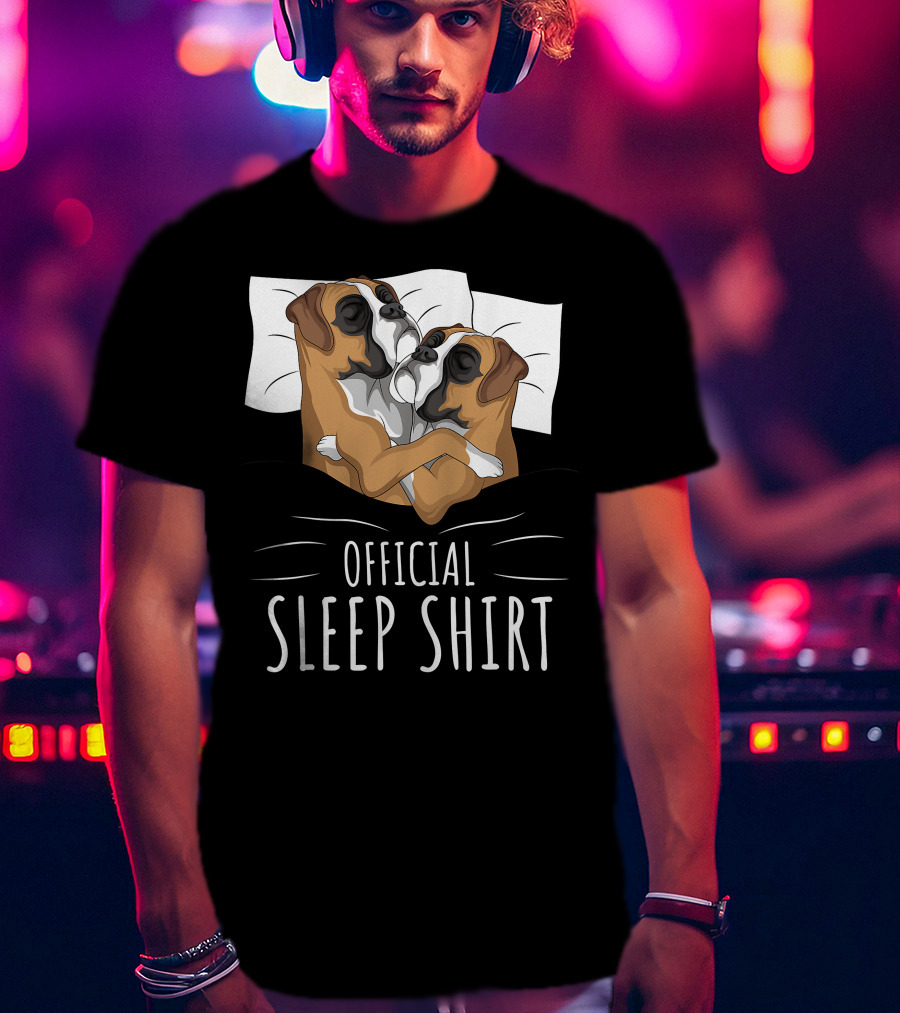 Boxer Dog Official Sleep T-Shirt