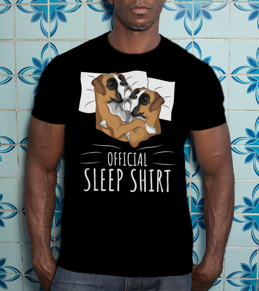 Boxer Dog Official Sleep T-Shirt