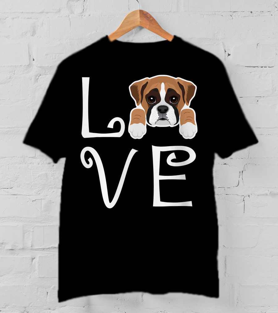 Love Boxer Puppy Dog Owner Boxer Love T-Shirt