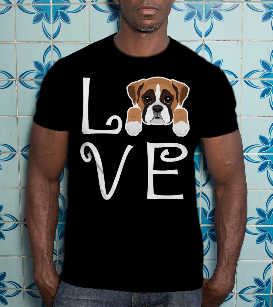Love Boxer Puppy Dog Owner Boxer Love T-Shirt