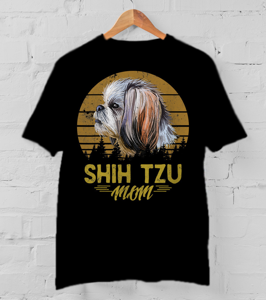 Shih Tzu Mom Retro Dog 365 T-Shirt