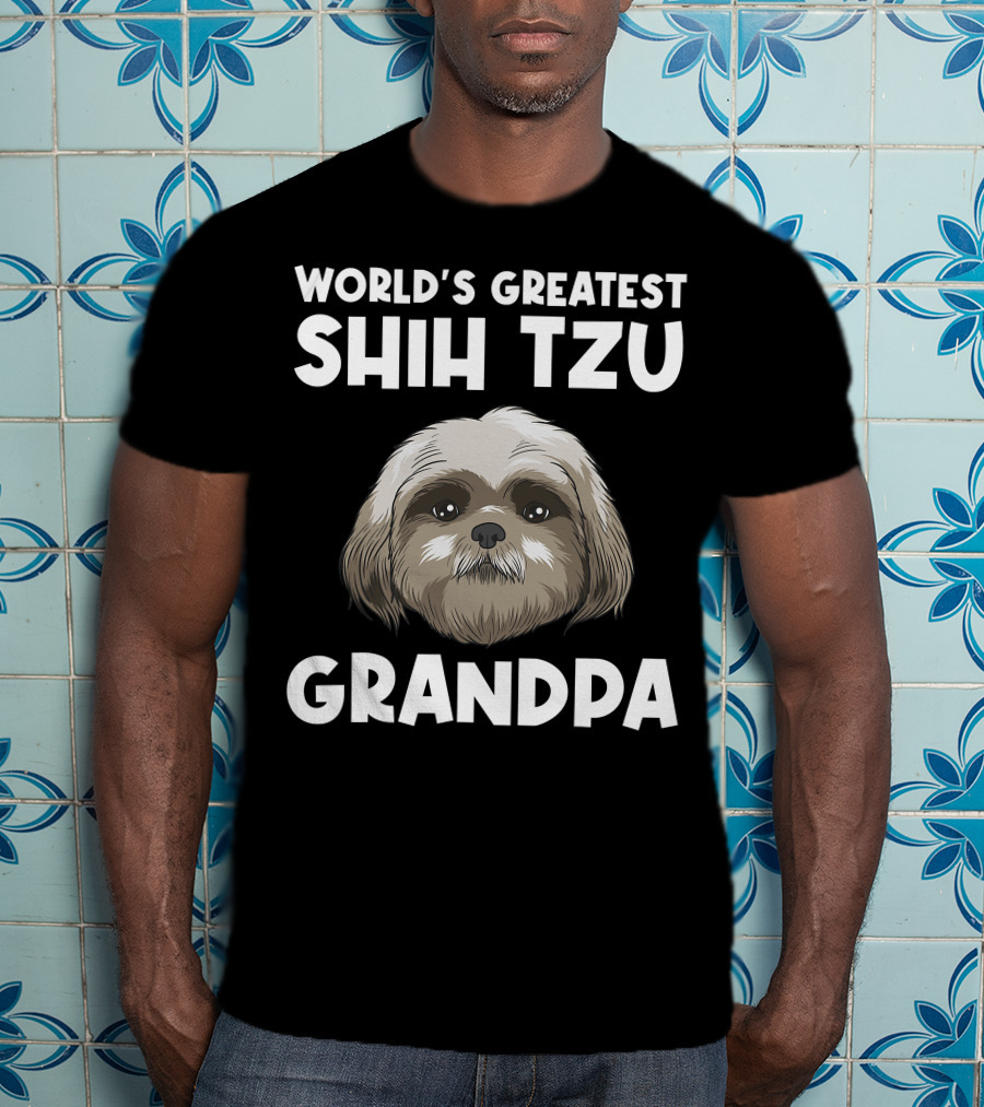 World's Greatest Shih Tzu Grandpa T-Shirt
