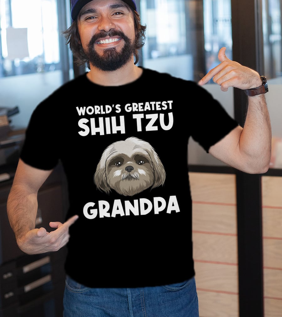 World's Greatest Shih Tzu Grandpa T-Shirt