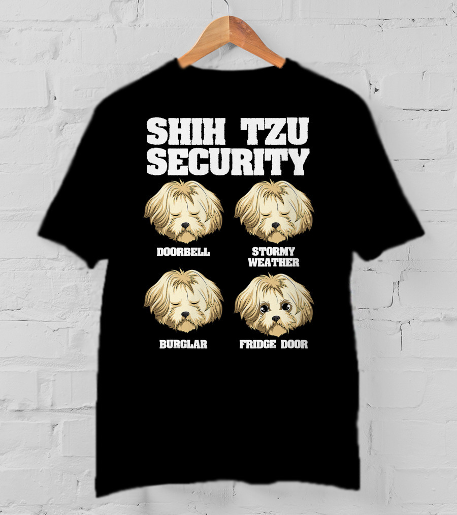 Shih Tzu Security Fridge Door Pot Roast Vegetables Sausage Pate T-Shirt