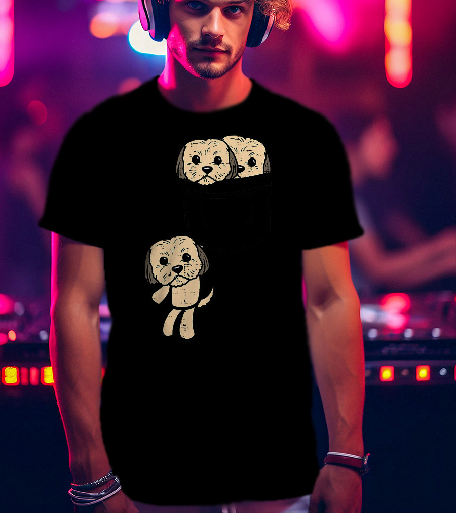 Pocket Shih Tzu Puppies Cute Animal Dog Lover Pet T-Shirt