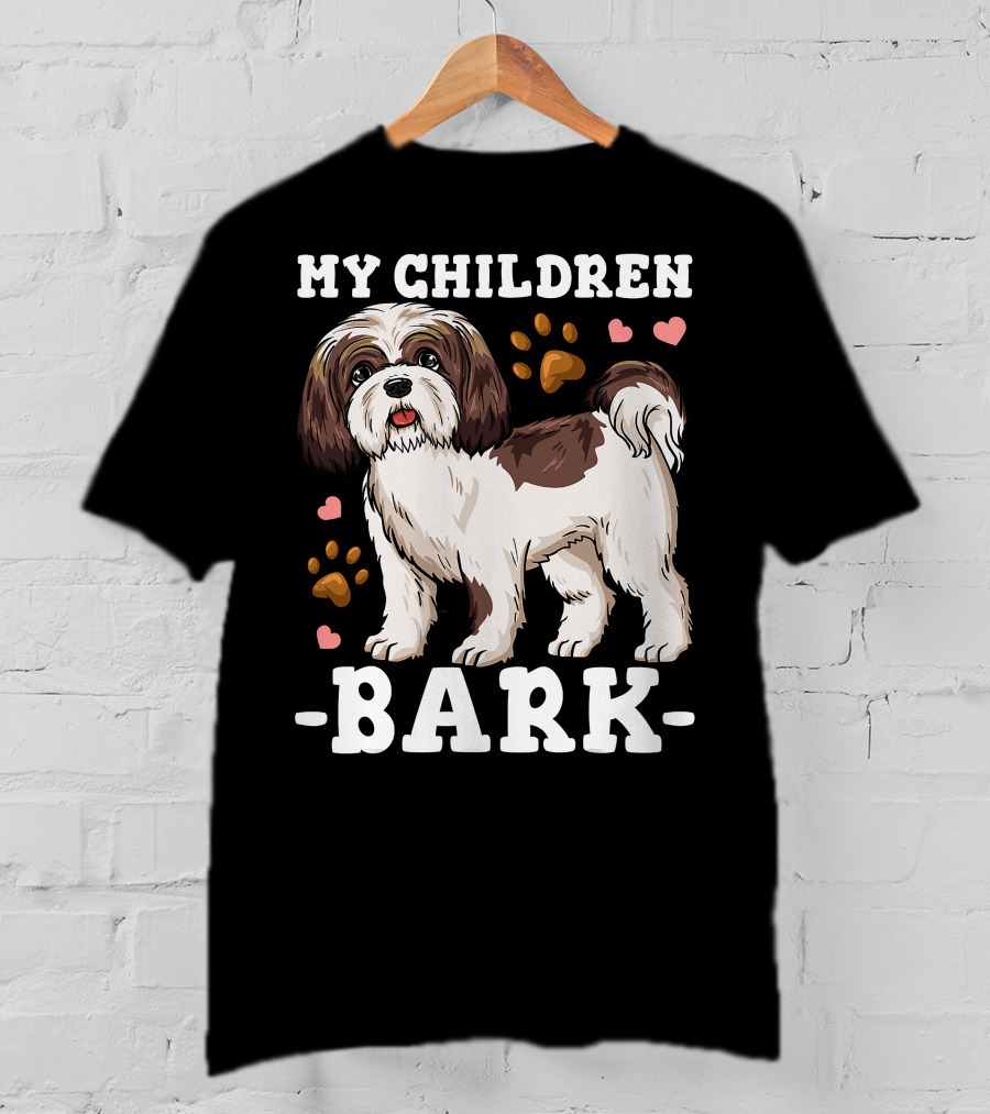 Shih Tzu Paw Heart Bark T-Shirt