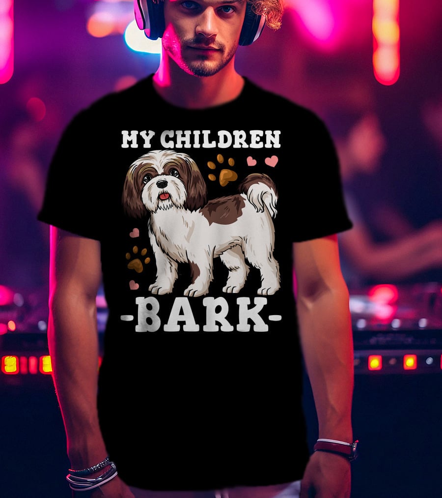 Shih Tzu Paw Heart Bark T-Shirt
