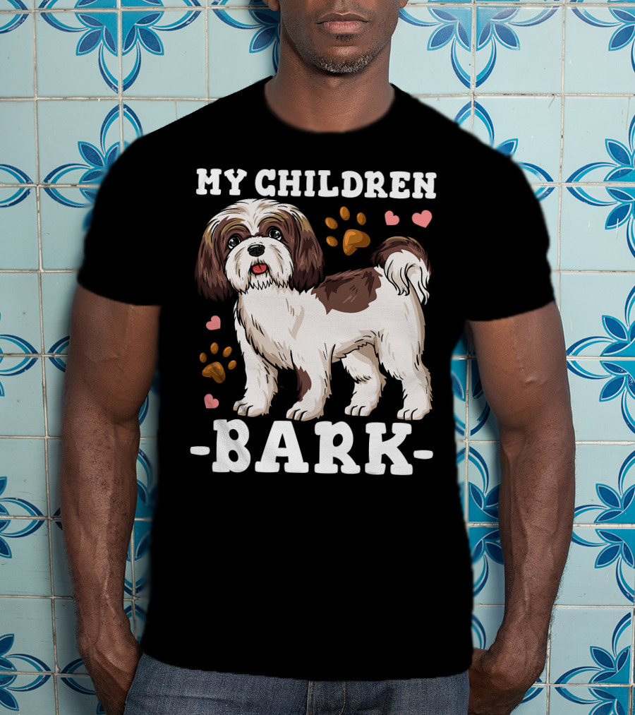 Shih Tzu Paw Heart Bark T-Shirt