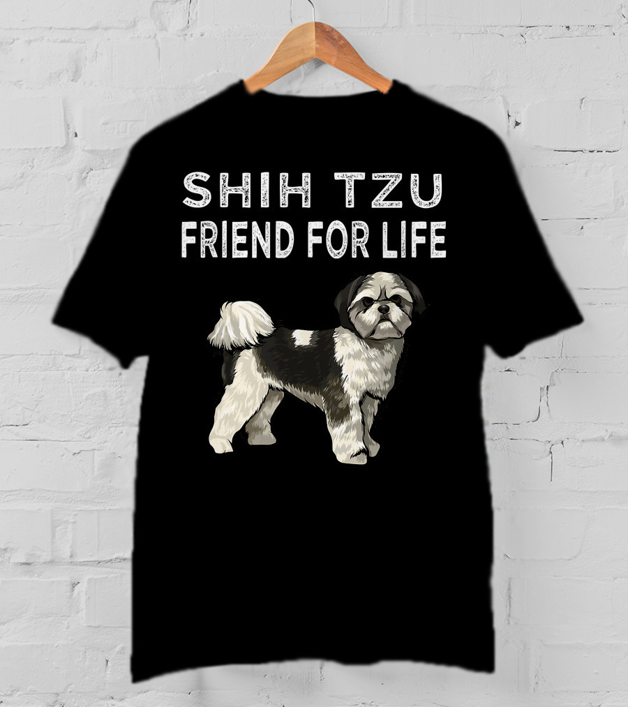 Shih Tzu Friend For Life Dog Friendship T-Shirt