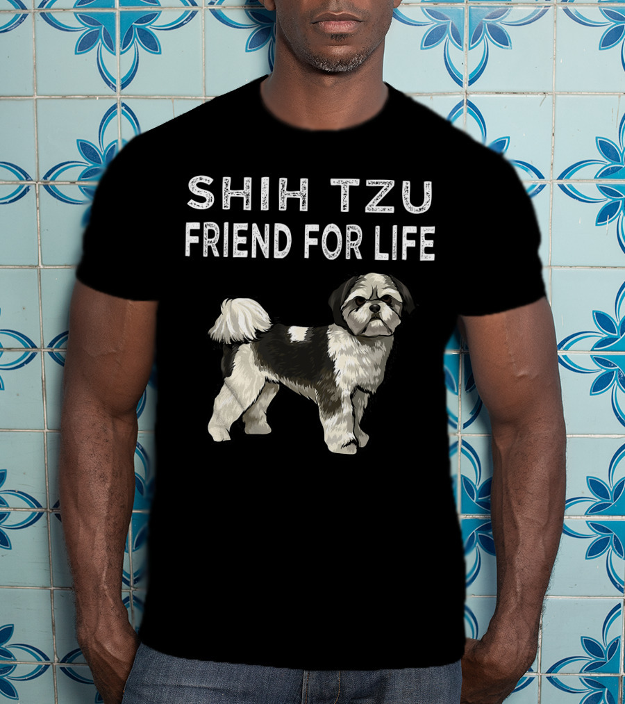 Shih Tzu Friend For Life Dog Friendship T-Shirt