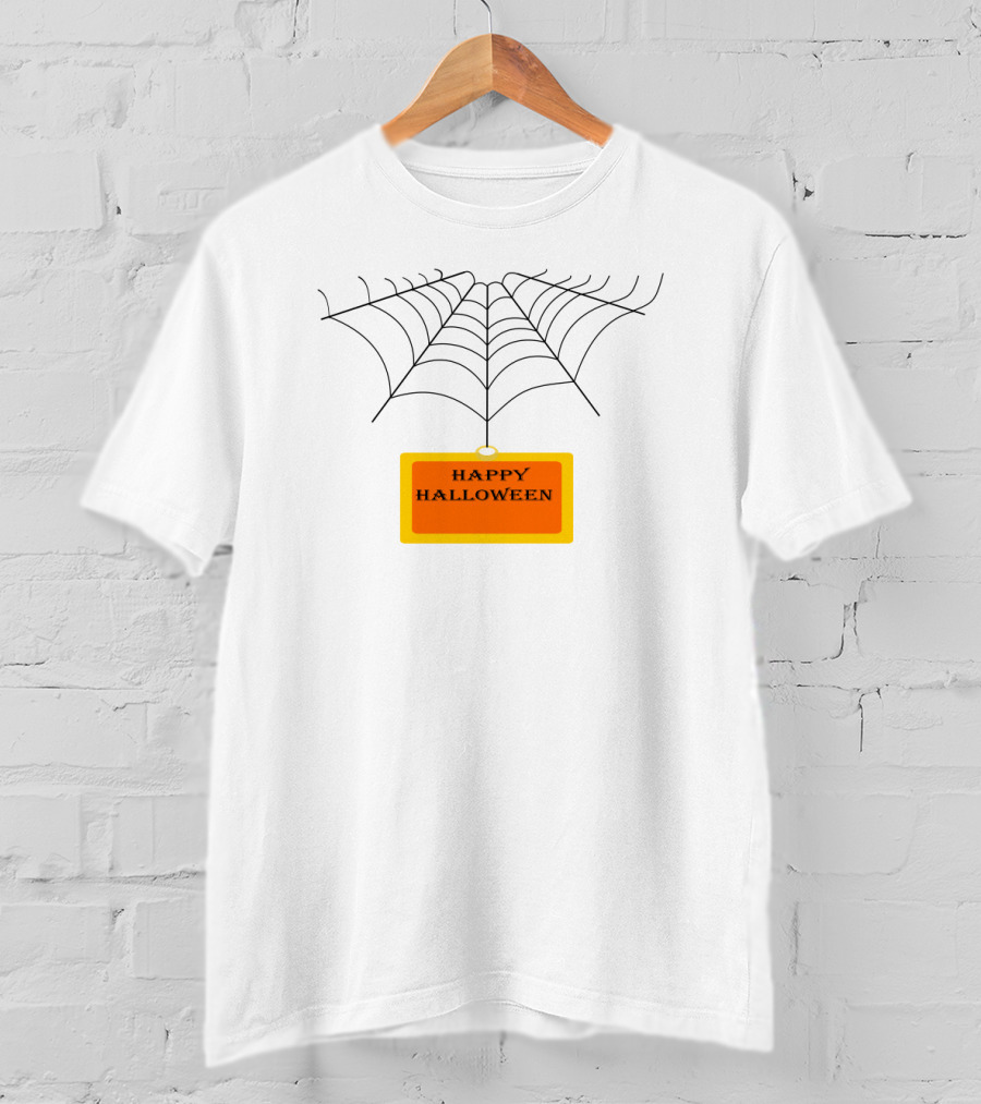 Happy Halloween Spiderwebs T-Shirt