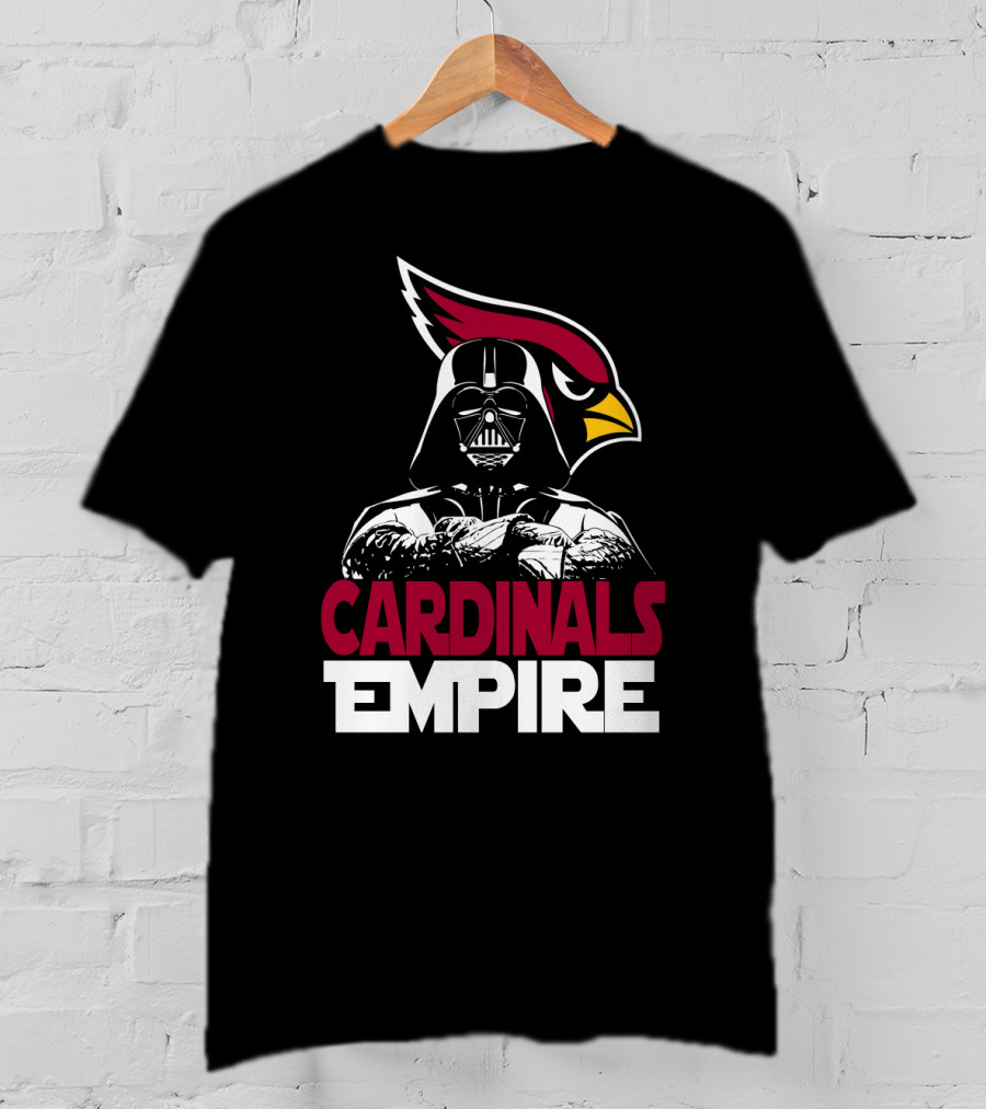Arizona Cardinals Empire Darth Vader Crossover T-Shirt