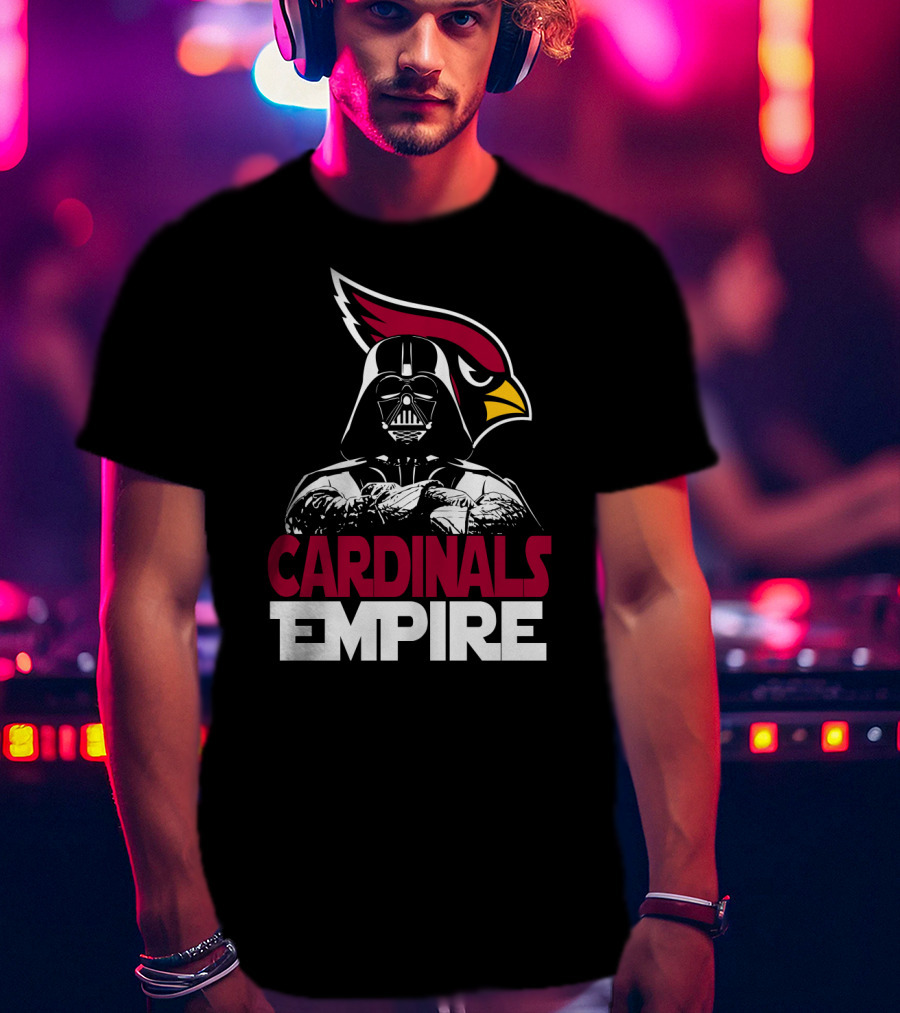 Arizona Cardinals Empire Darth Vader Crossover T-Shirt