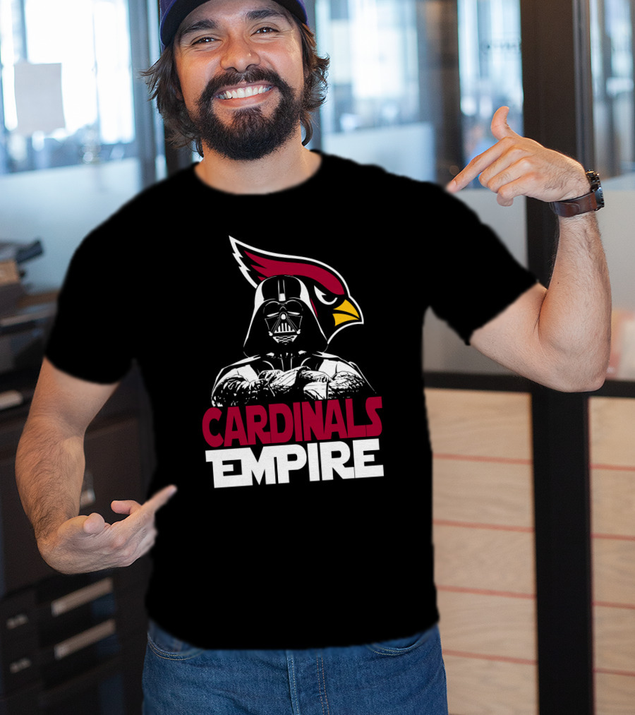 Arizona Cardinals Empire Darth Vader Crossover T-Shirt