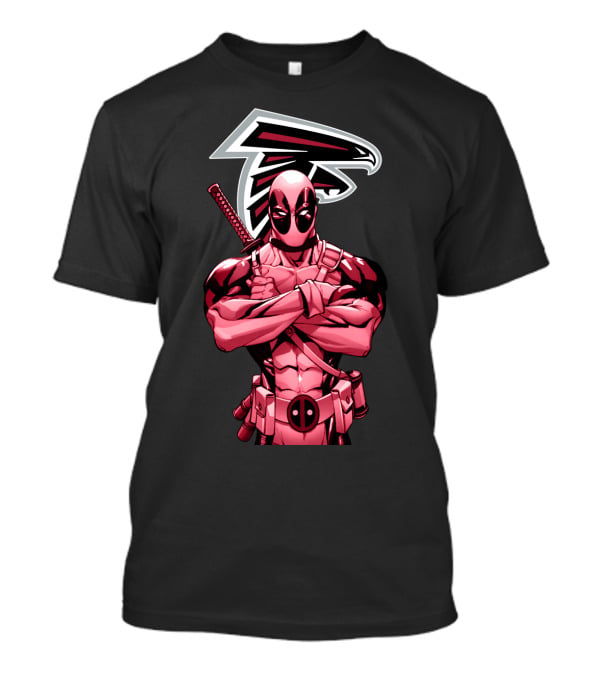 Atlanta Falcons Deadpool Crossover T-Shirt