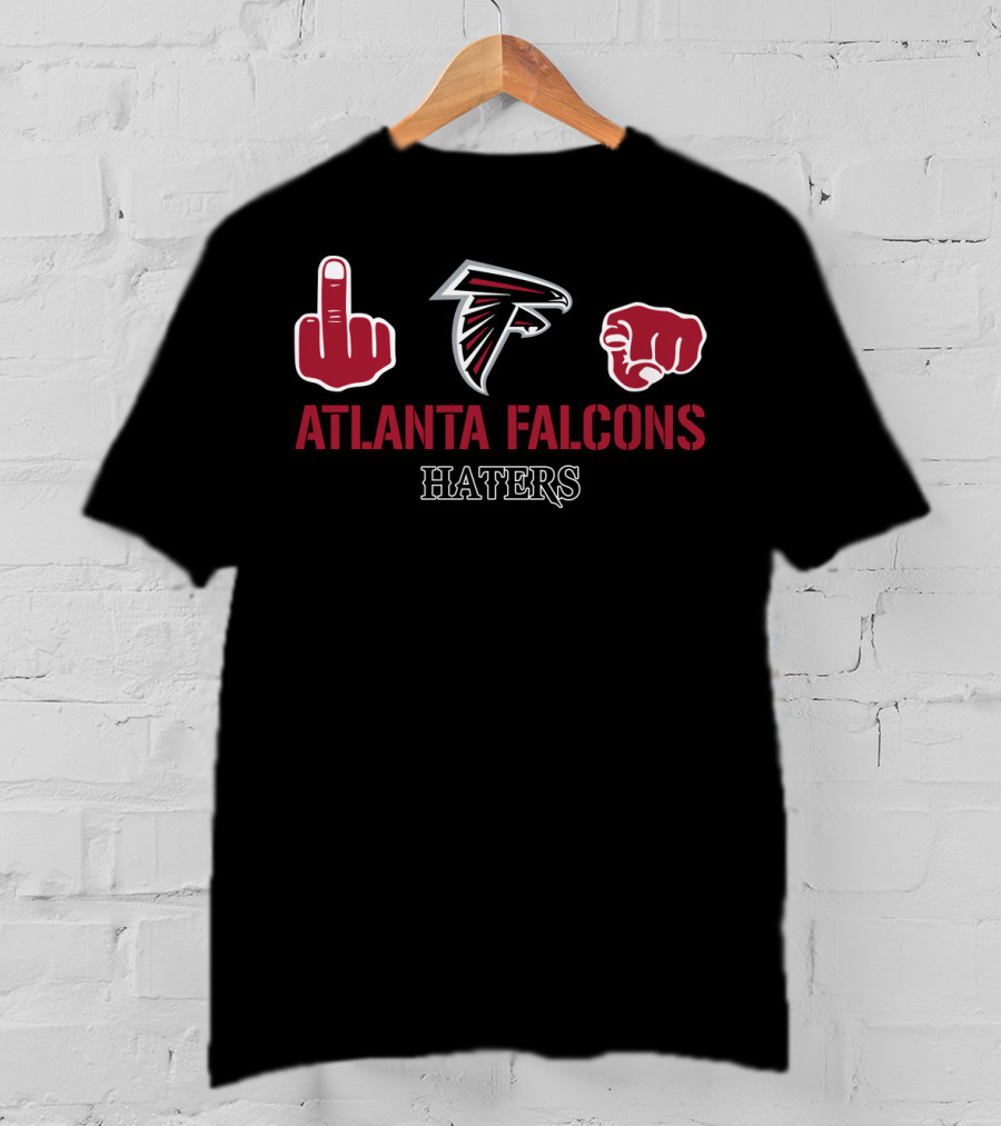 Atlanta Falcons Haters Logo And Gesture T-Shirt