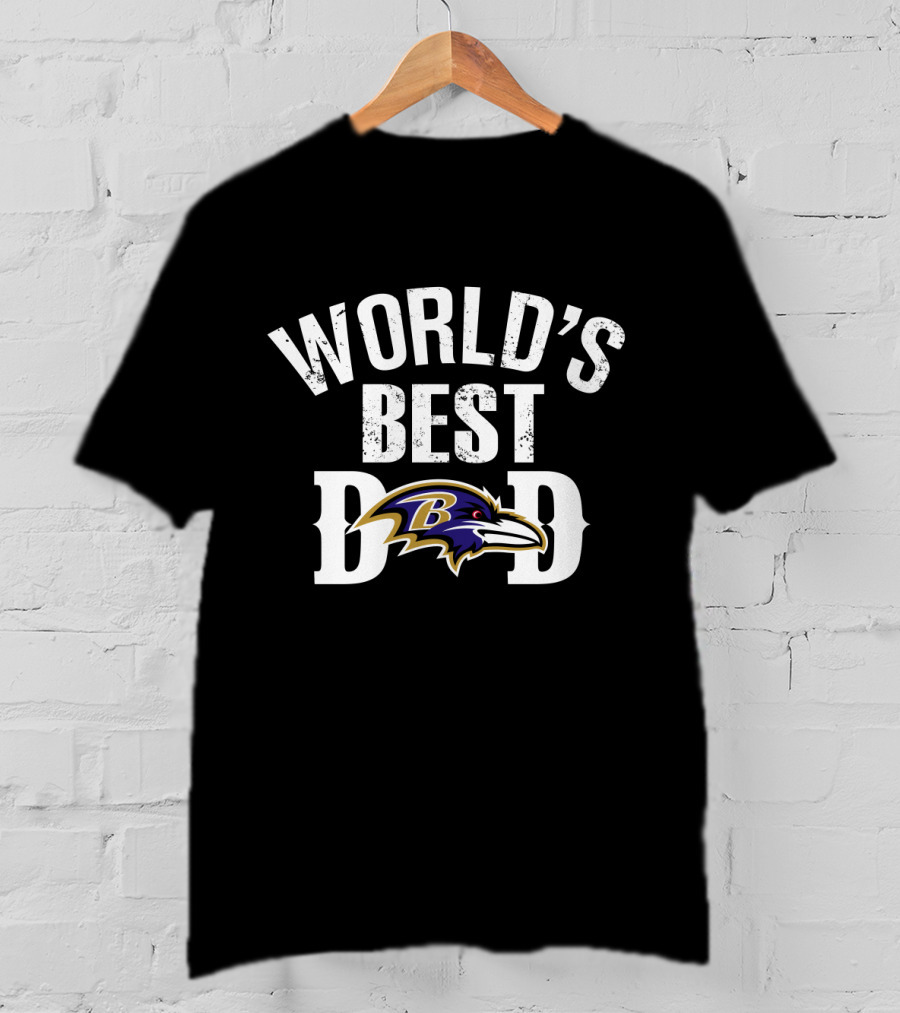 World's Best Dad Baltimore Ravens T-Shirt