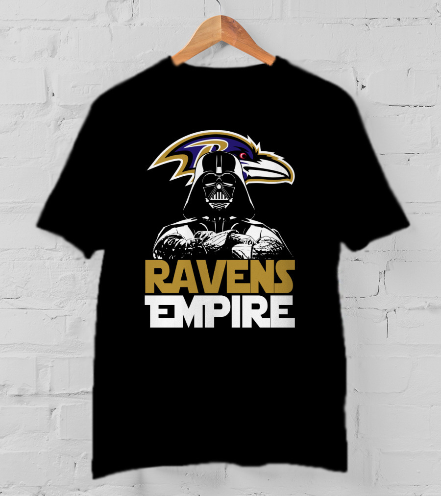 Baltimore Ravens Empire Darth Vader Crossover T-Shirt