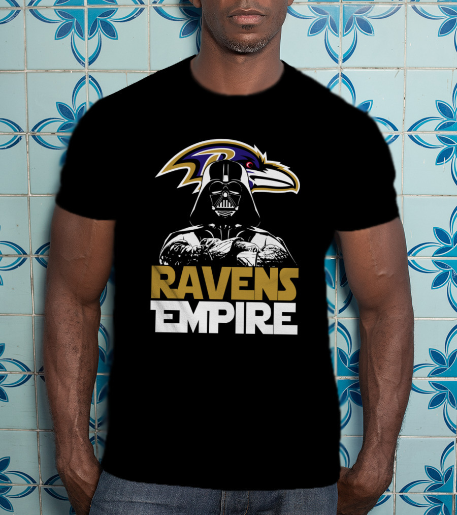 Baltimore Ravens Empire Darth Vader Crossover T-Shirt