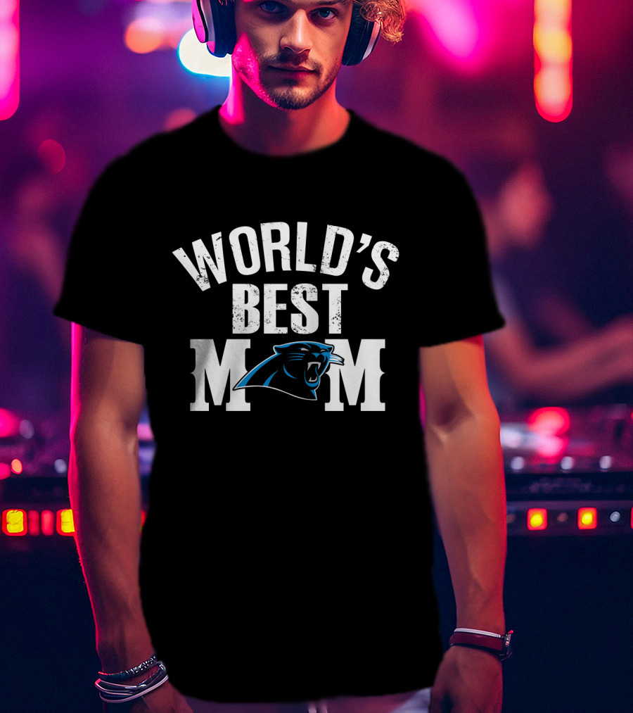 World's Best Mom Carolina Panthers T-Shirt