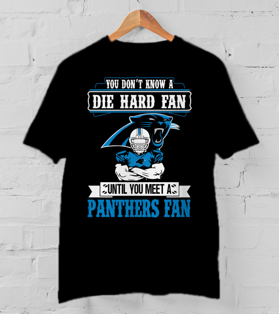 You Don't Know A Die Hard Fan Until You Meet A Panthers Fan Carolina Panthers T-Shirt