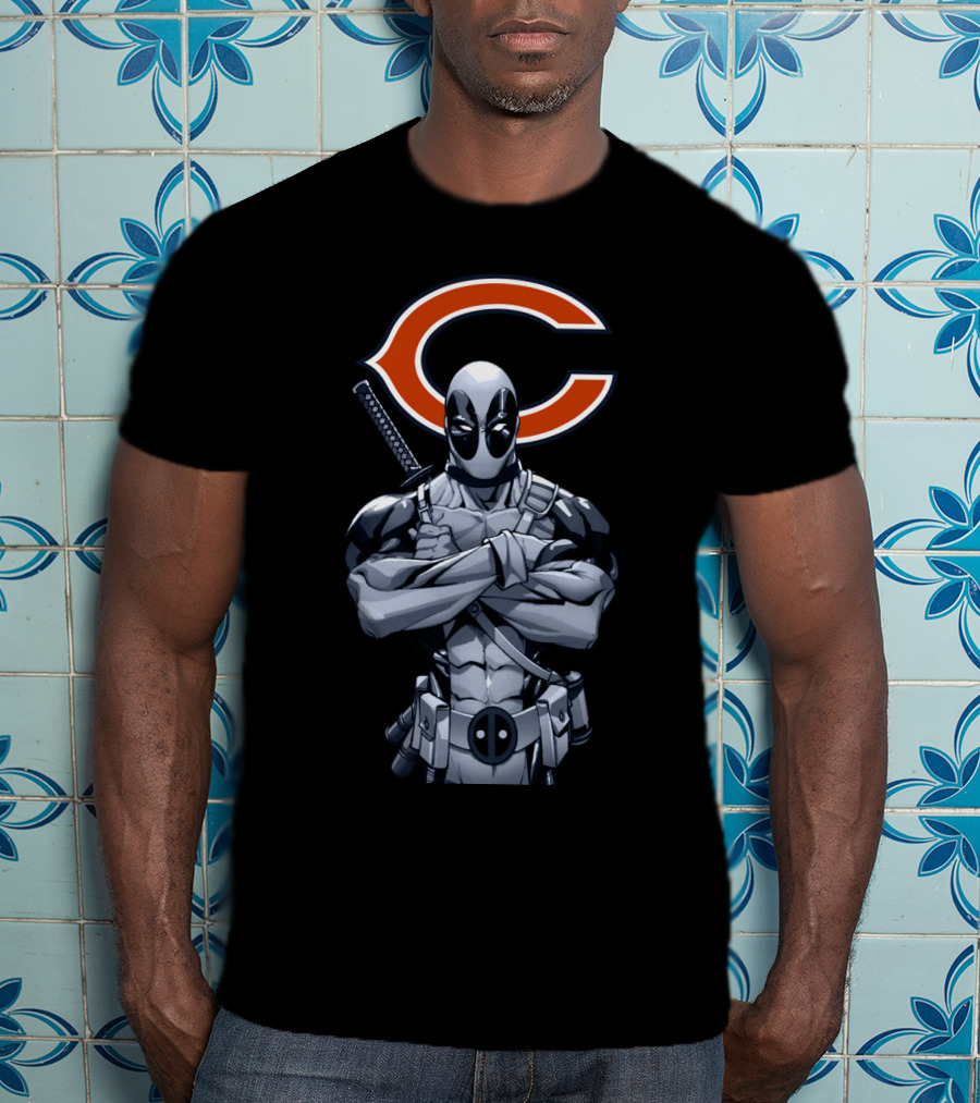 Chicago Bears Deadpool Crossover T-Shirt