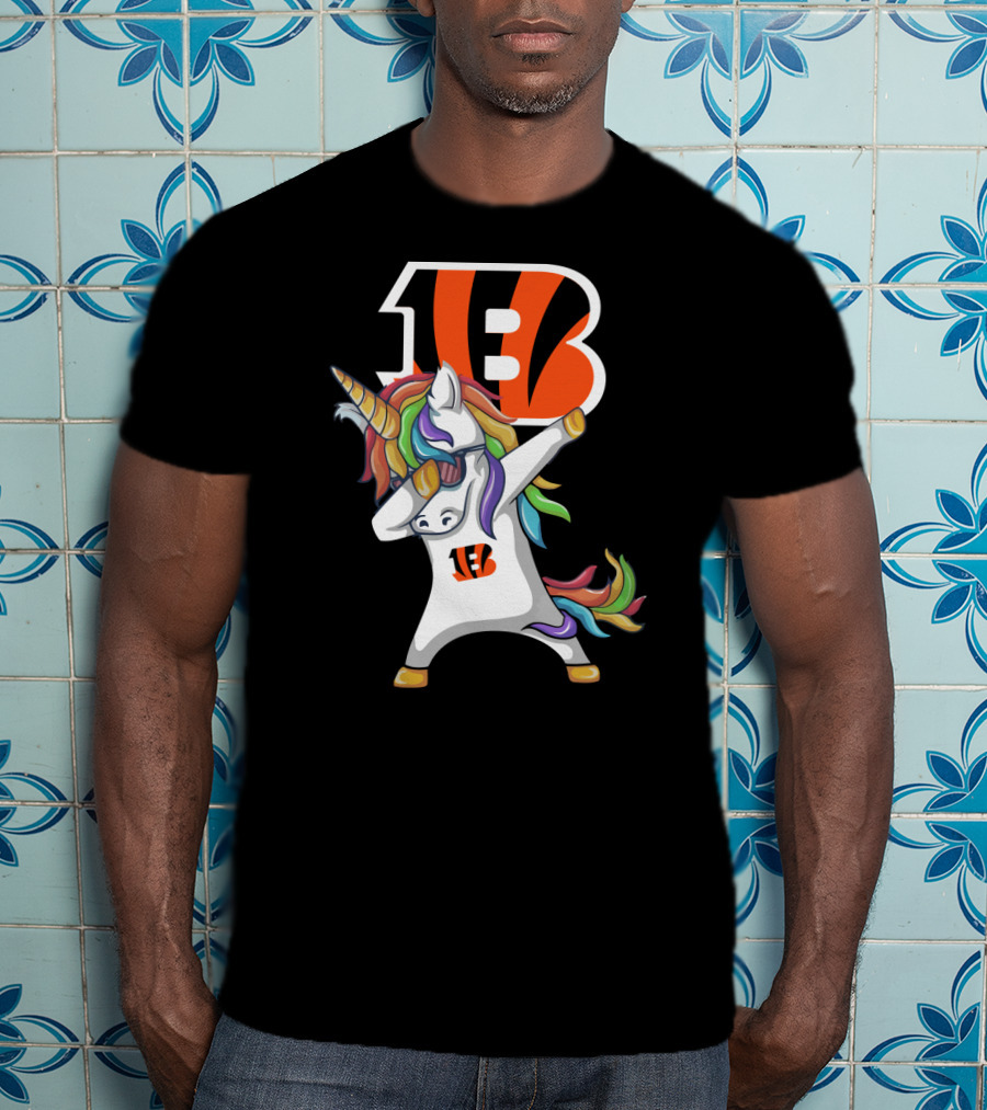 Cincinnati Bengals Dab Unicorn T-Shirt