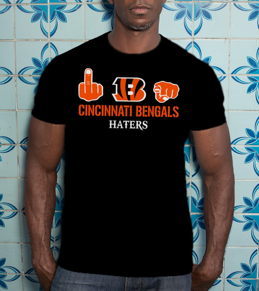Cincinnati Bengals Haters Logo Icons T-Shirt