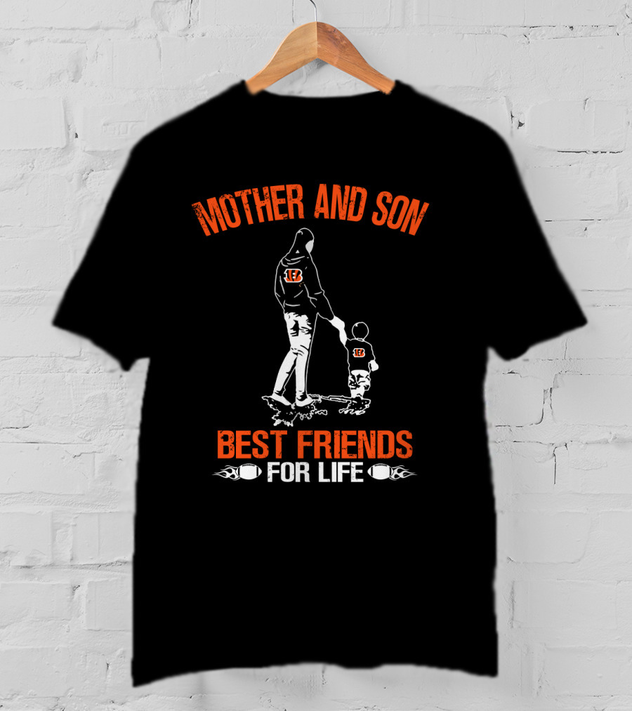 Cincinnati Bengals Mother And Son Best Friends For Life T-Shirt