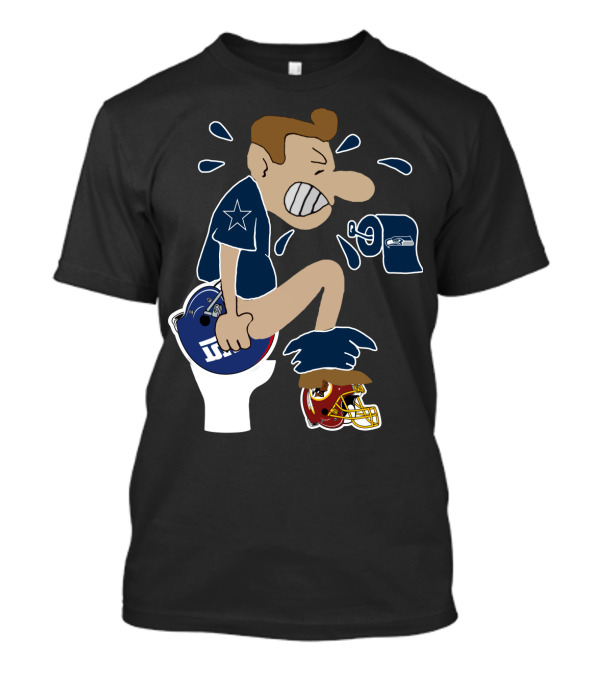 Dallas Cowboys Rivalry Giants Redskins Seahawks Humorous T-Shirt