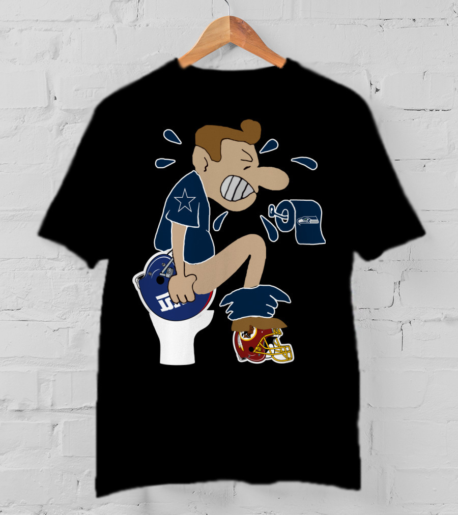 Dallas Cowboys Rivalry Giants Redskins Seahawks Humorous T-Shirt