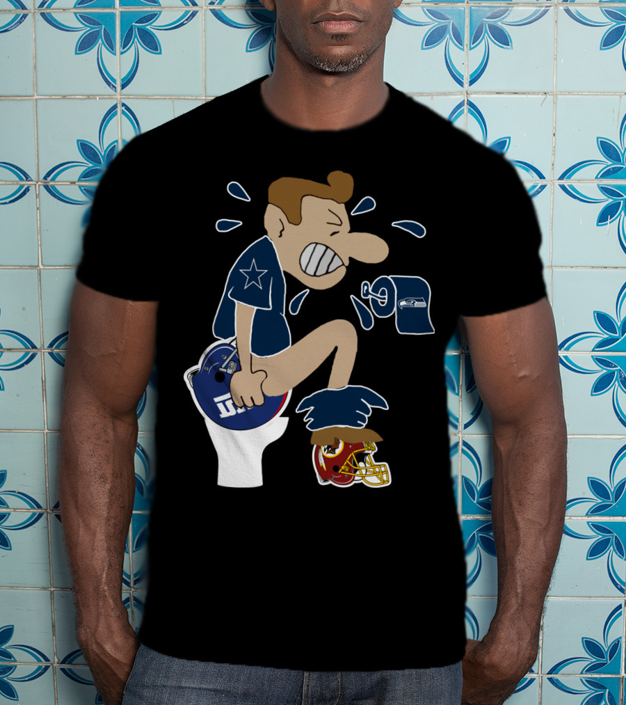 Dallas Cowboys Rivalry Giants Redskins Seahawks Humorous T-Shirt