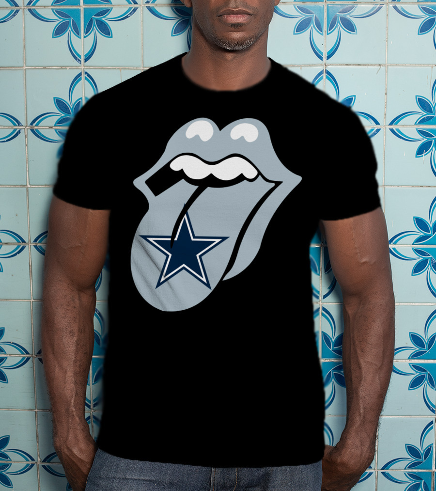 Dallas Cowboys Star With Tongue T-Shirt